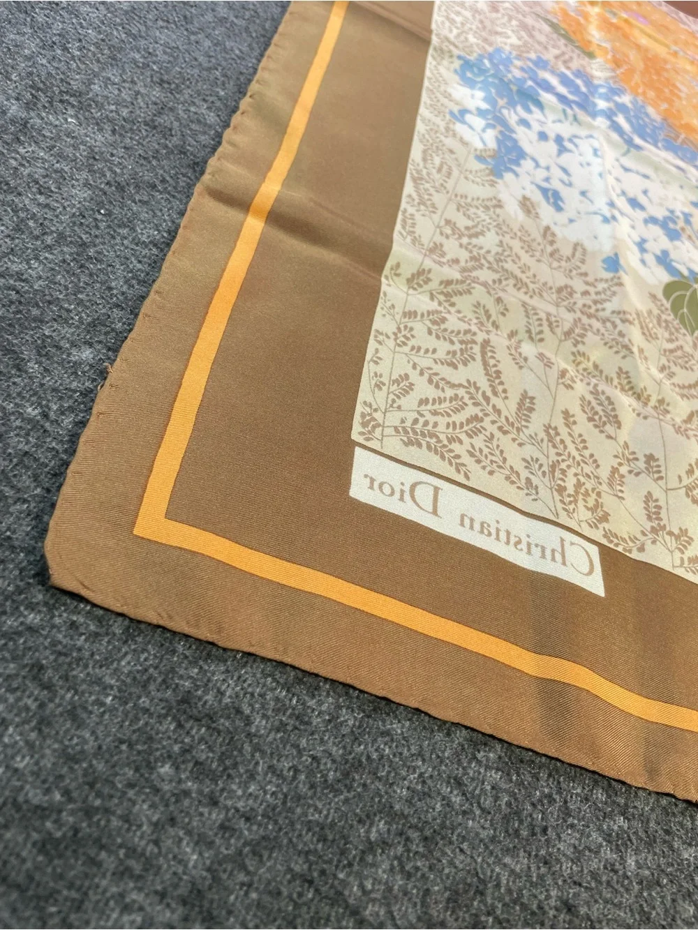 Authentic Foulard Christian Dior Silk Scarf See Pictures For Condition/ Details